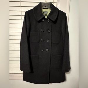 J. Crew Wool Double Breasted A-line Inverted Pleat Jacket Coat 6 Style# 99046